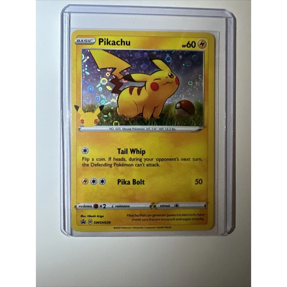 Pikachu SWSH039 Holo Promo Sword & Shield Promo Pokemon NM/M